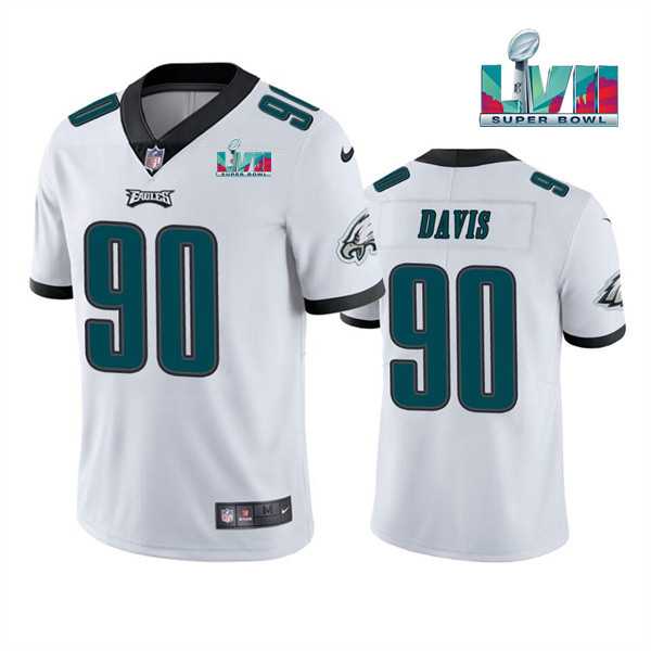 Men & Women & Youth Philadelphia Eagles #90 Jordan Davis White Super Bowl LVII Patch Vapor Untouchable Limited Stitched Jersey,We sell and wholesale Men & Women & Youth Philadelphia Eagles #90 Jordan Davis White Super Bowl LVII Patch Vapor Untouchable Limited Stitched Jersey on line form chian!